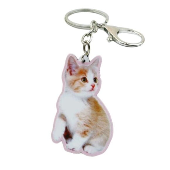 Kitten Charm Keychain - Picture 2 of 4